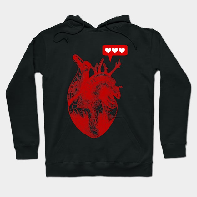 super like heart Hoodie by FaRubio